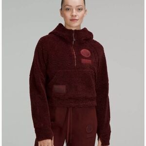 Lululemon Athletica Brown Teddy Jacket with Hood and Plush Material